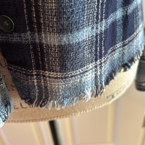 Blue Plaid Women's shirt - Picture 3 of 6